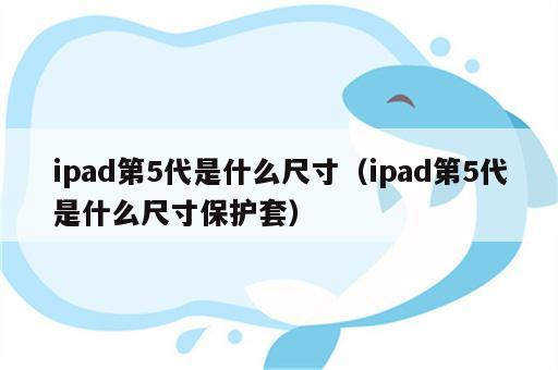 ipad第5代是什么尺寸（ipad第5代是什么尺寸保护套）