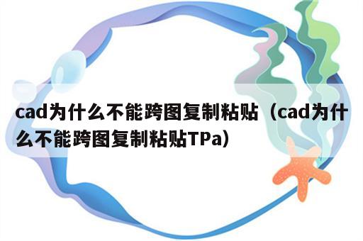 cad为什么不能跨图复制粘贴（cad为什么不能跨图复制粘贴TPa）