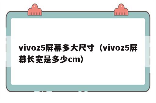 vivoz5屏幕多大尺寸（vivoz5屏幕长宽是多少cm）